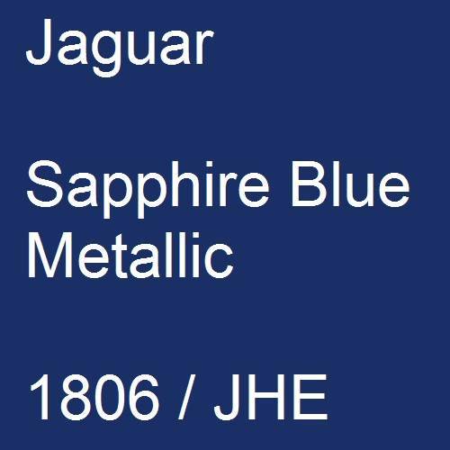 Jaguar, Sapphire Blue Metallic, 1806 / JHE.